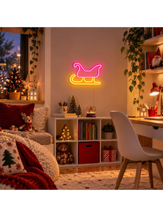 Luca Lighting Illuminated Plastic White Sleigh