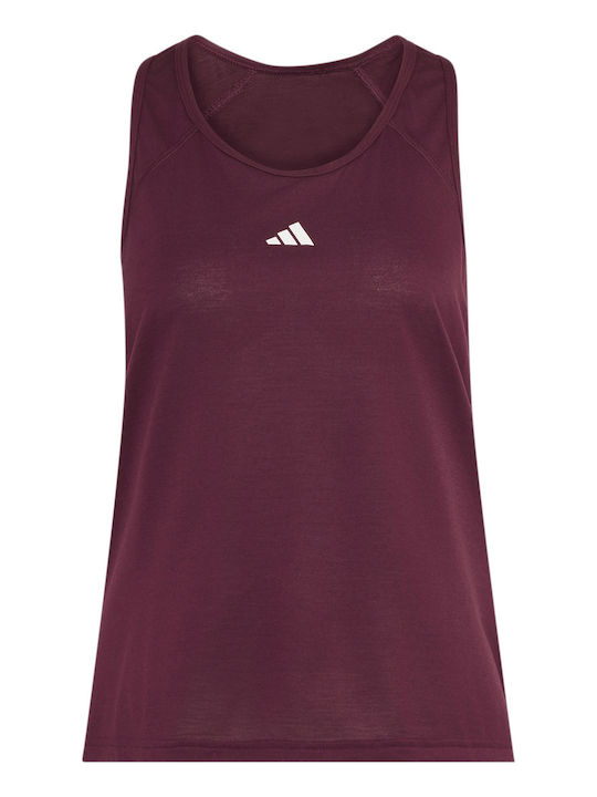 adidas Essentials Minimal Branding Racerback Μπλούζα Maroon