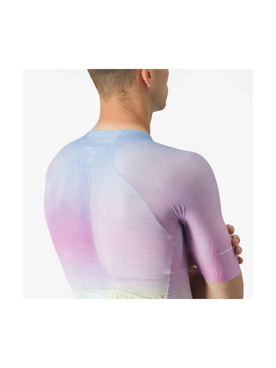 Castelli Herren-Kurzarm-Fahrradtrikot Mehrfarbig