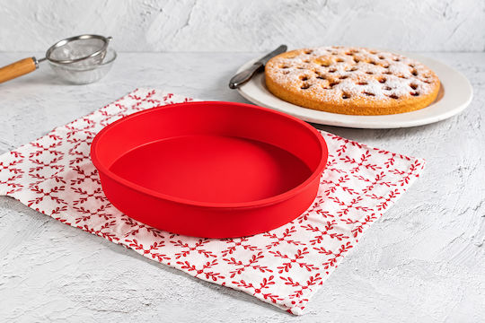 Dr. Formă Rotundă pentru Chec din Silicon Platinic Ø26 cm Dr. Formă Rotundă pentru Chec din Silicon Platinic Ø26 cm