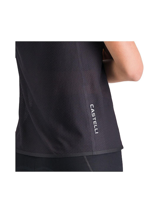 Castelli Tricou de Ciclism Fără Mâneci pentru Femei Negru