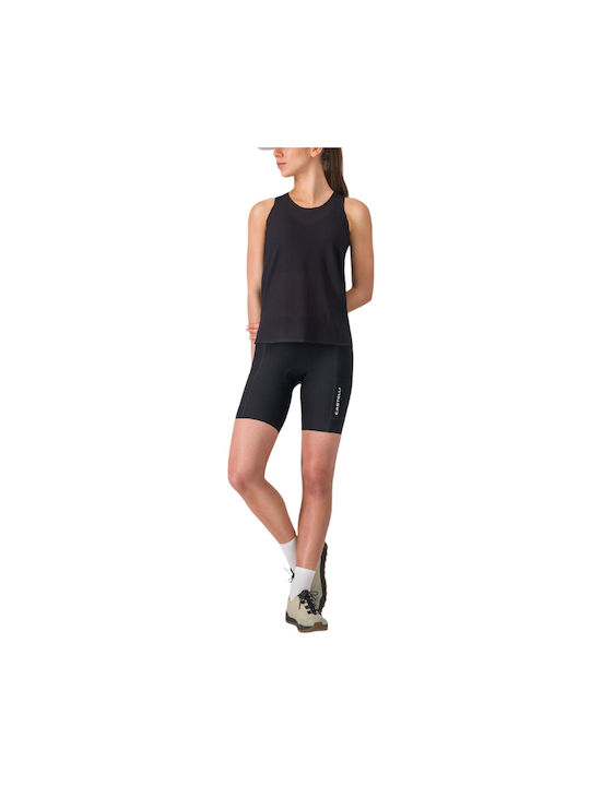 Castelli Tricou de Ciclism Fără Mâneci pentru Femei Negru
