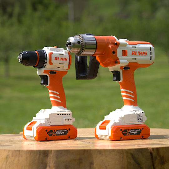 Ruris Rmx1390 – Cordless Brushless Drill Driver 130 Nm 2 Speeds 20v 4ah Battery Included