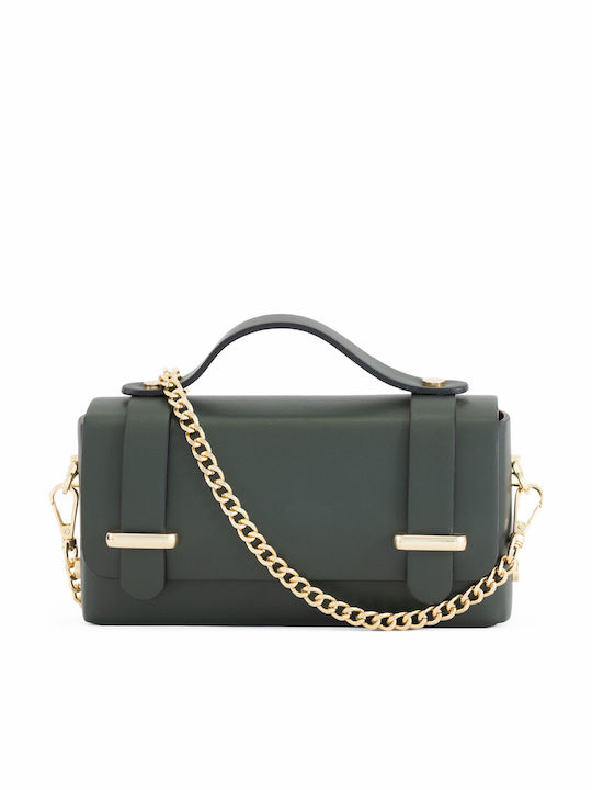 Leather Women's Flap Bag Black