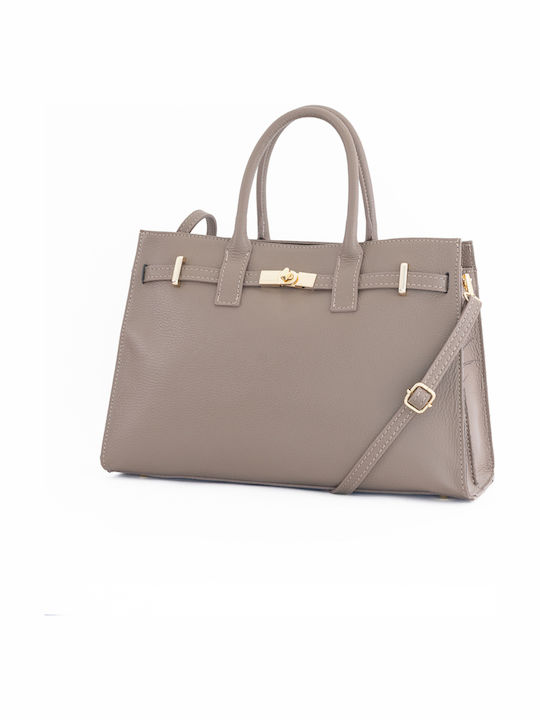 Leather Women's Satchel Bag Brown Chocolate