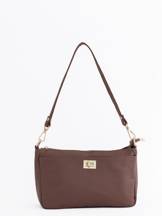 Black Leather Women's Shoulder Bag