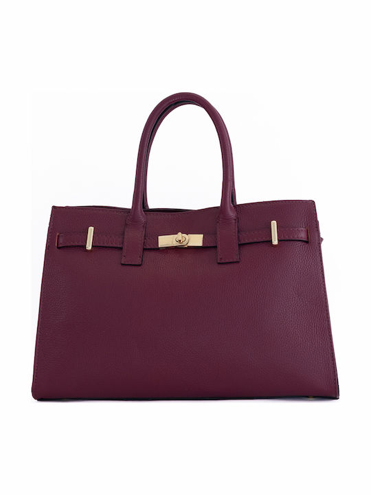 Leather Women's Satchel Bag Brown Chocolate