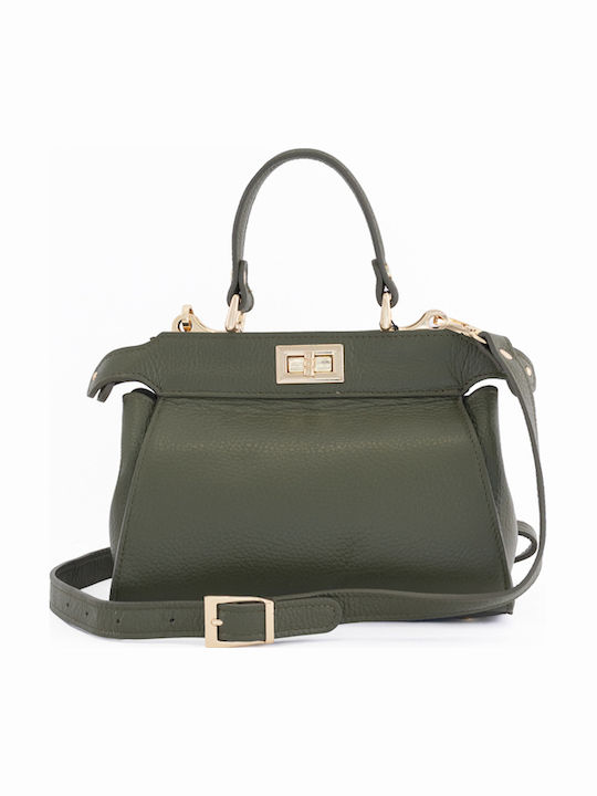 Leather Women's Satchel Bag Black