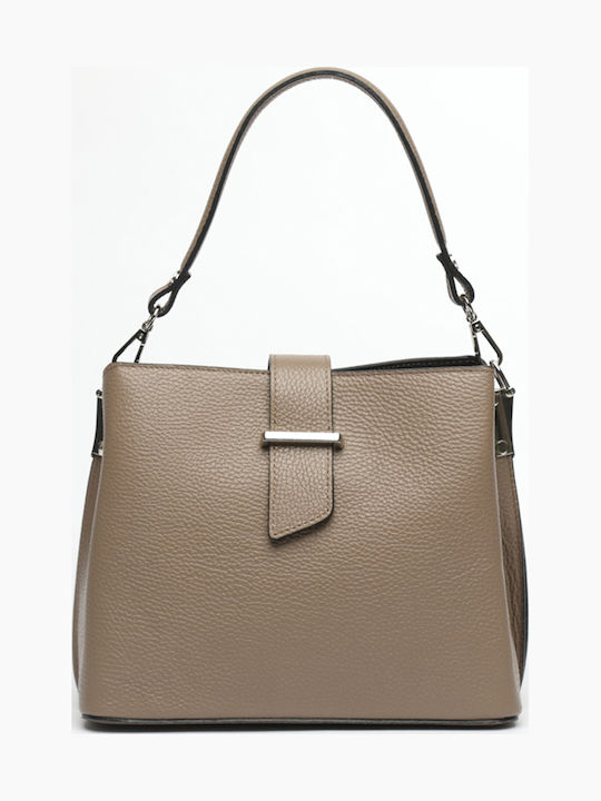 Graue / Blaue Damen-Crossbody-Tasche Aus Leder