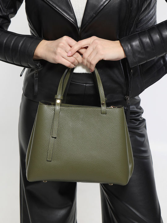 Brown Chocolate Leather Women's Tote Bag