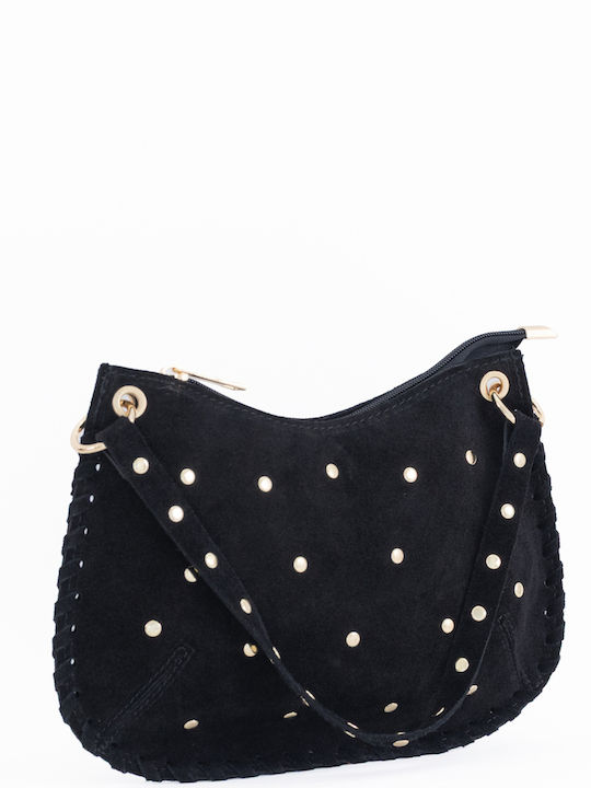 Leather Women's Shoulder Bag Black