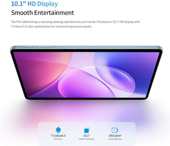 P35 10,1-Zoll-Tablet (3 GB/32 GB) Blau