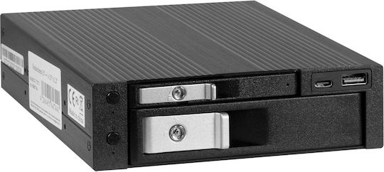 Inter-Tech Θήκη για Σκληρό Δίσκο SATA III με σύνδεση USB 3.0 SATA Type-C