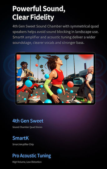 T70 Pro 4G 14" Tablet (8GB/128GB) Γκρι