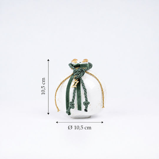 Philio Handmade Tabletop Pomegranate Lucky Charm Green Ceramic 2027 10.5x10.5cm Philio Handmade Tabletop Pomegranate Lucky Charm Green Ceramic 2027 10.5x10.5cm