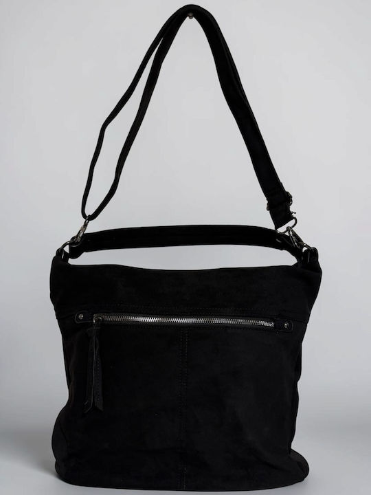 Women's Suede Handbag Black