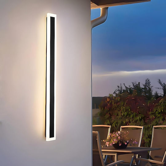 Rovo Стенен Линеен LED Осветителен Тяло IP65 30W с Топла Бяла Светлина 100x8x5 см