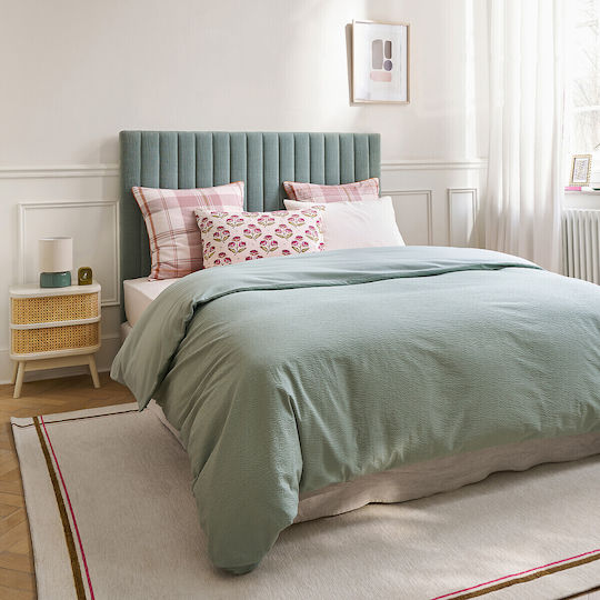 La Redoute Interieurs Tăblie de Pat din Material Textil Verde 133x130 cm
