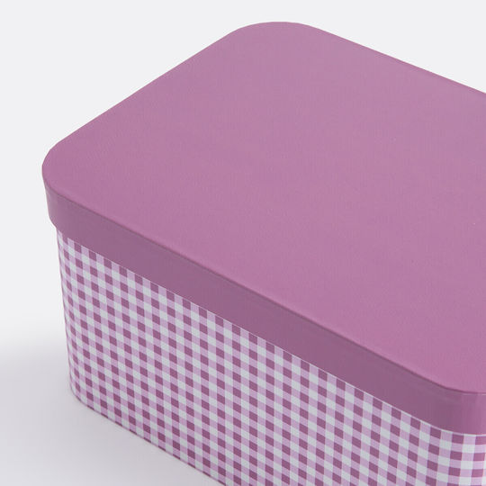 La Redoute Interieurs Pink Paper Storage Boxes with Lid 2 Pieces