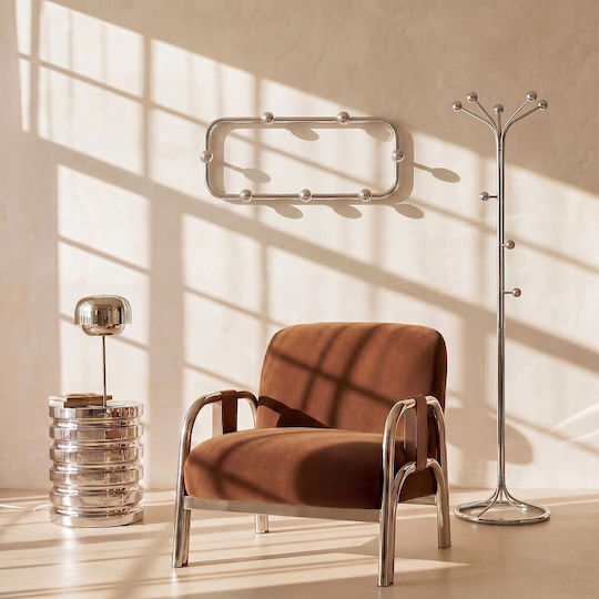 La Redoute Interieurs Metallische Wandgarderobe mit 7 Haken 69x22 cm