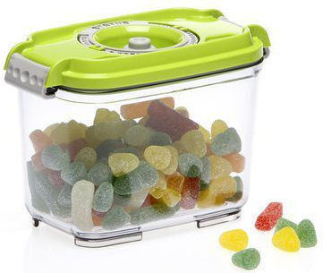 Status Jar for Coffee / Tea / General Use / Pasta with Plastic Green Lid 500ml