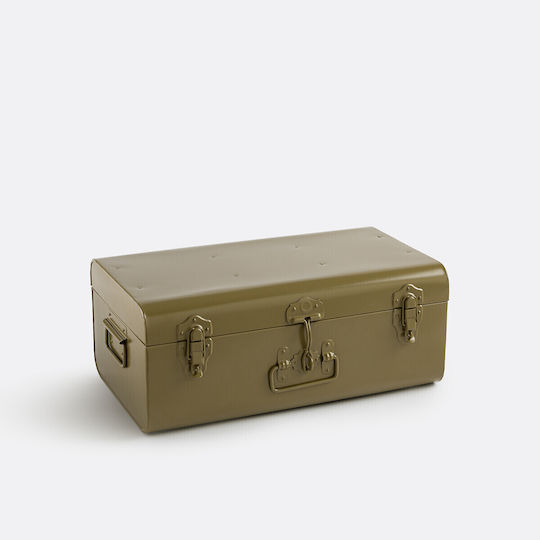 La Redoute Interieurs Dekorative Metalltruhe Grau 27x47x19 cm
