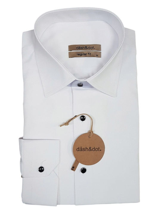 Dash&Dot Πουκάμισο Regular Fit White