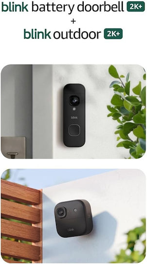 Blink Wireless Doorbell with Wi-Fi Camera Black
