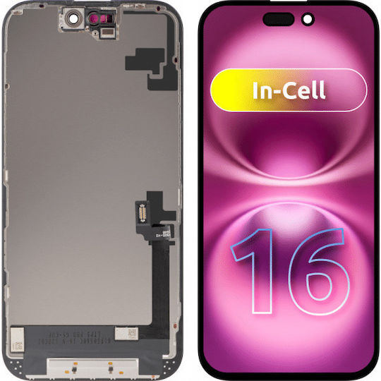 Οθόνη Incell για Apple iPhone 16 (Μαύρο)