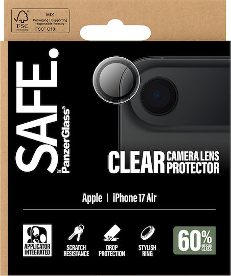 SAFE by PanzerGlass Safe Camera Protection Tempered Glass Transparent for the iPhone 17 Air