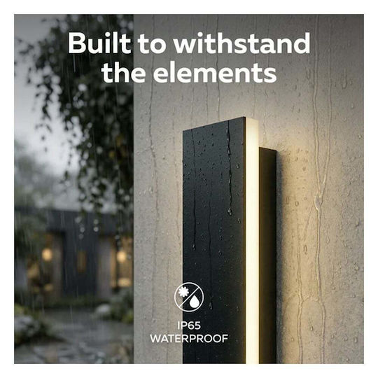 Calex Linear Wall-Mounted LED Light IP65 12W with Warm White Light 60x8 cm