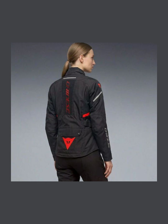 Tempest 4 D-Dry Women's Riding Jacket 4 Seasons Waterproof Black/Black/Red