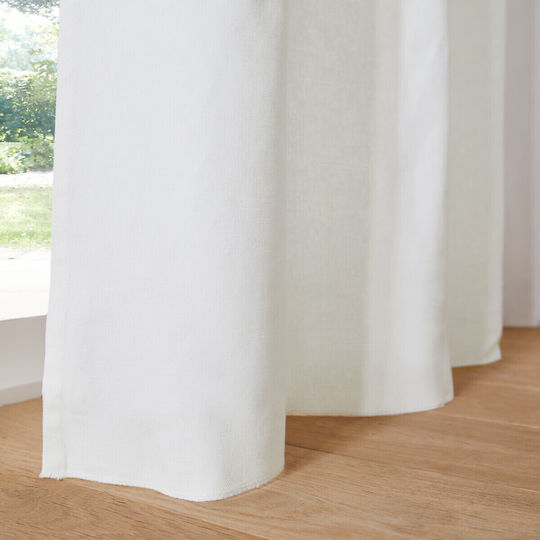 La Redoute Interieurs Cotton Tab Top Curtain 135x220 cm