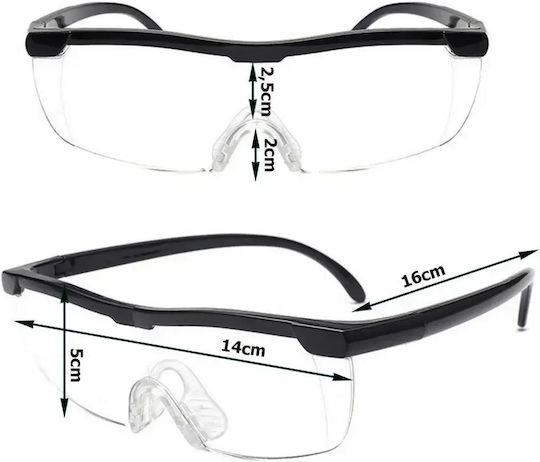 Vergrößerungsbrille Big Vision Angegebene Vergrößerung 160 % Etui