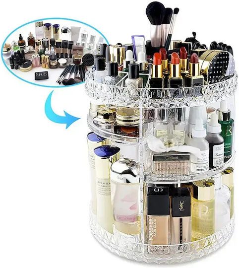 Verk Group Drehbarer Kosmetik-Organizer Mit Ebenen Transparent 28x21,5 cm Verk Group Drehbarer Kosmetik-Organizer Mit Ebenen Transparent 28x21,5 cm