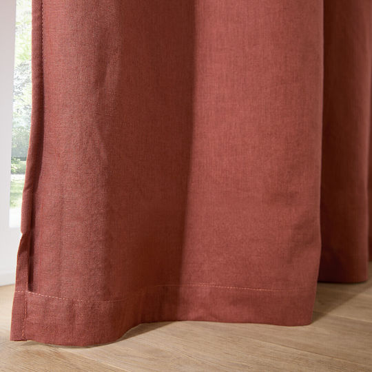 La Redoute Interieurs Perdea Termică cu Bretele din In și Bumbac 135x350 cm