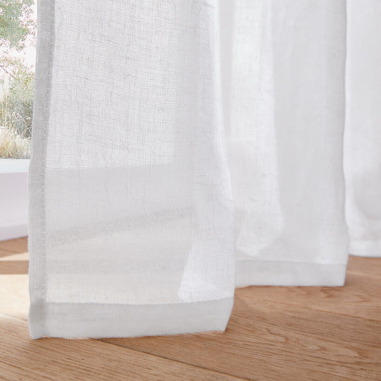 La Redoute Interieurs Pencil Pleat Curtain in Polyester and Linen 135x260cm