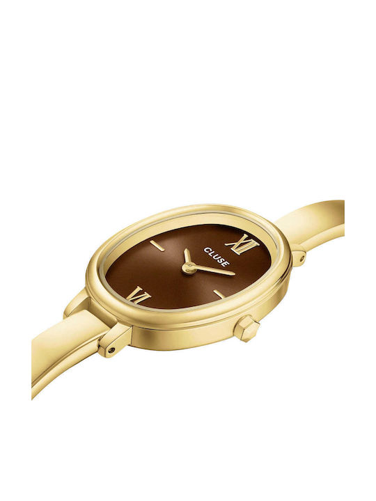Women's 30mm Battery Watch with Gold Stainless Steel Bracelet