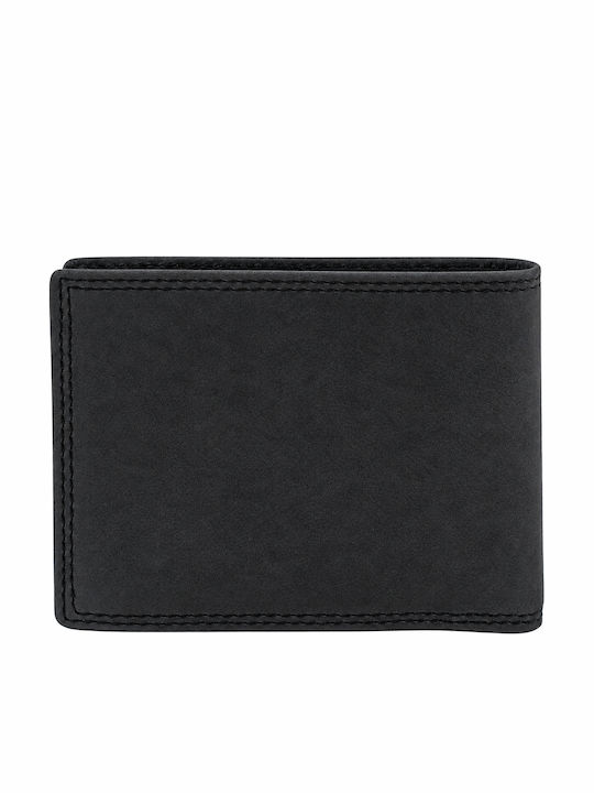 Кожен Мъжки Портфейл с RFID Черен