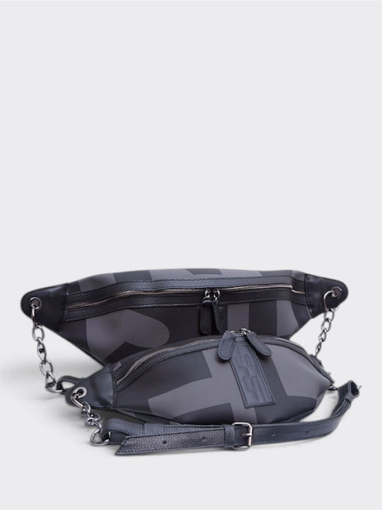 Ea Logo Small Women's Grey Crossbody Bag