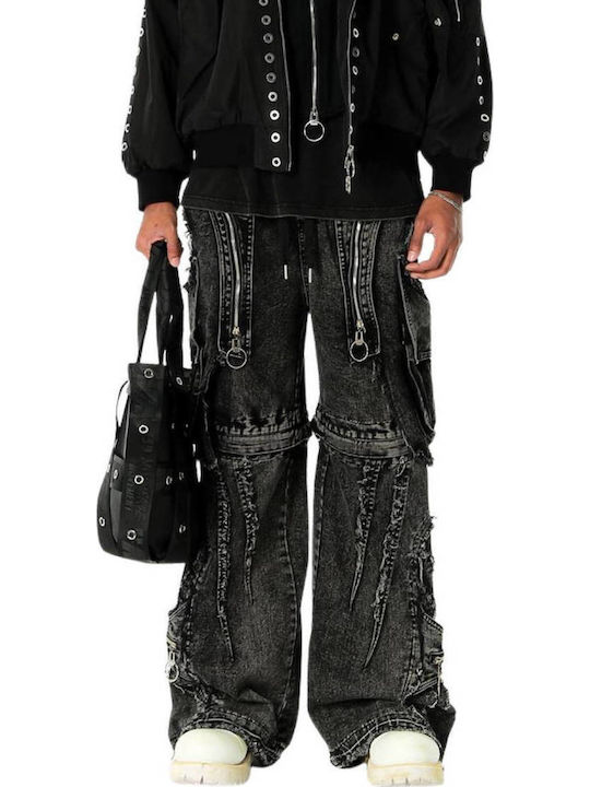 Schwarze Tote-Tasche aus Stoff für Damen