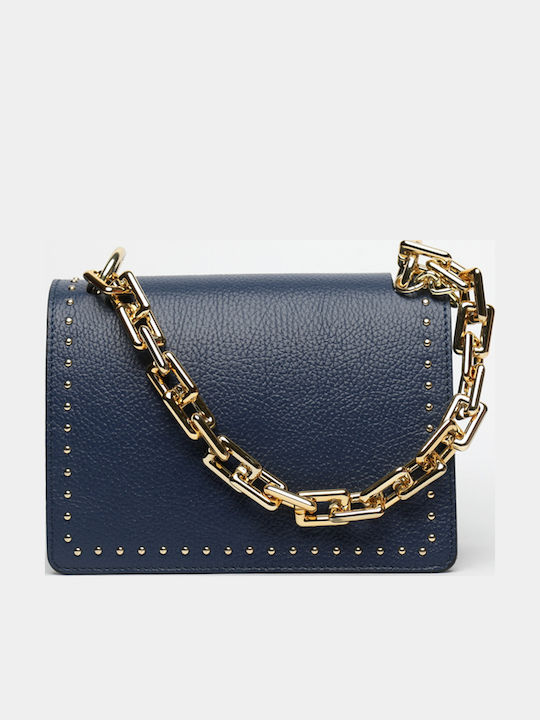 Leather Women's Flap Bag Black