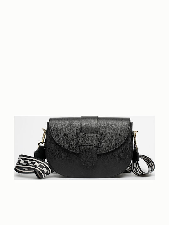 Leather Women's Flap Bag Fuchsia