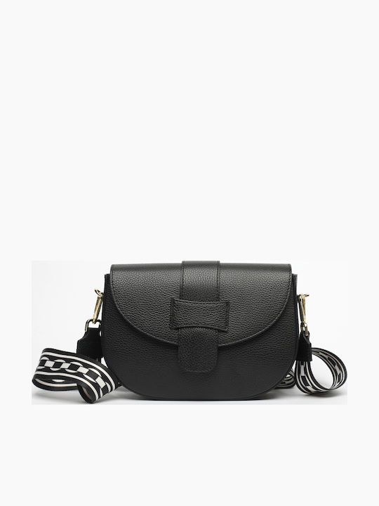 Leather Women's Flap Bag Fuchsia