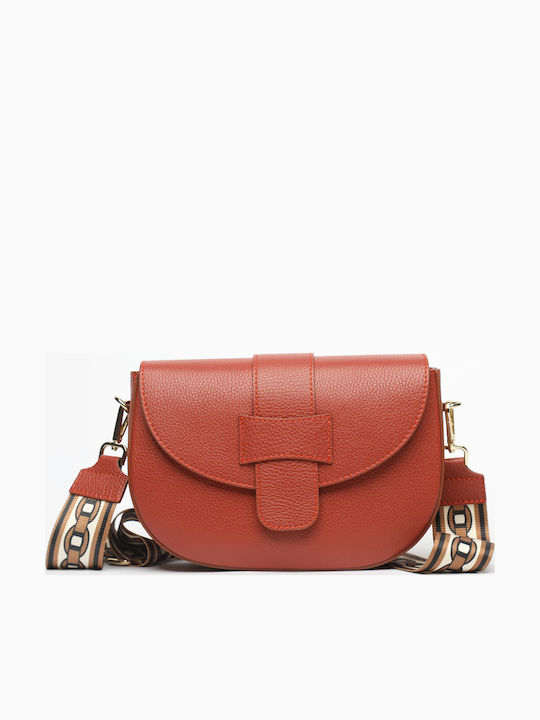 Leather Women's Flap Bag Fuchsia