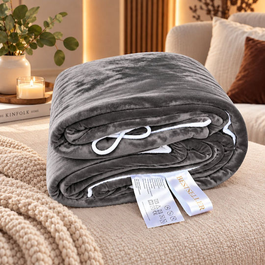Kraft World TKSH-2 Grey Double Electric Blanket Washable Grey 280W 180x160cm