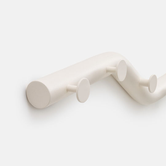 La Redoute Interieurs Beige Metal Wall Hanger With 8 Hooks 96x25x9.5cm