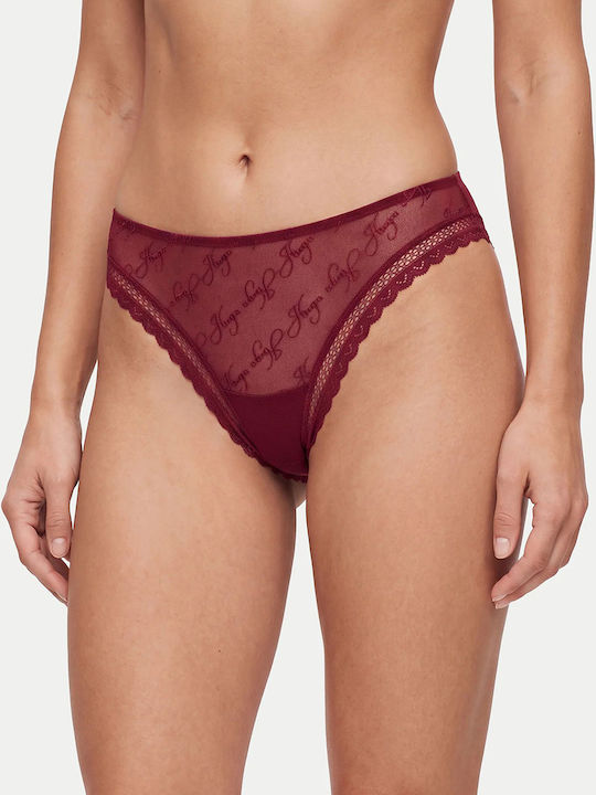 Hugo Brazil με Δαντέλα Darkred