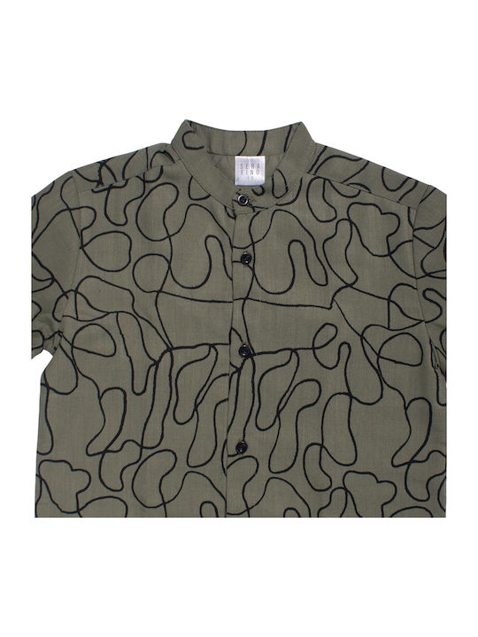 Kids Long-Sleeved Shirt Olive