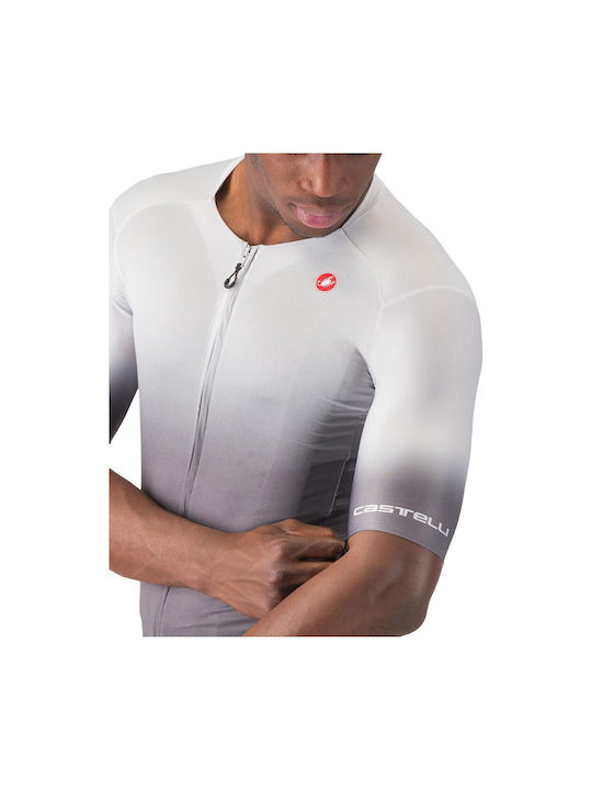 Castelli Tricou Rutier de Ciclism pentru Bărbați cu Mâneci Scurte Gri